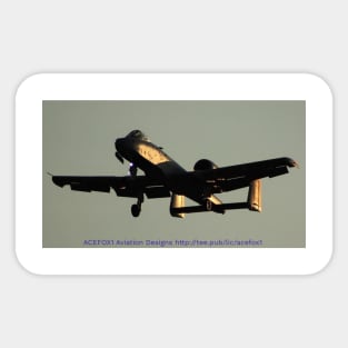 A-10 Landing Silhouette Sticker